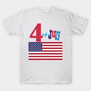 4th Of July & Summer Party Patriotic USA flag Decoration and Gifts. T-Shirt